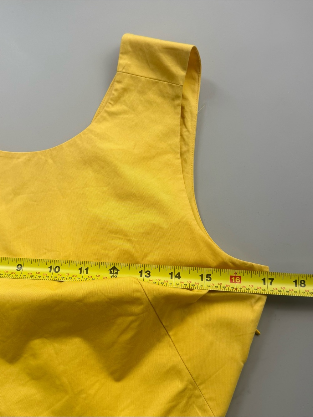 Everlane A-Line Butter Yellow Open Back Sleeveless Cotton Midi Dress Size 4 - Picture 11 of 14